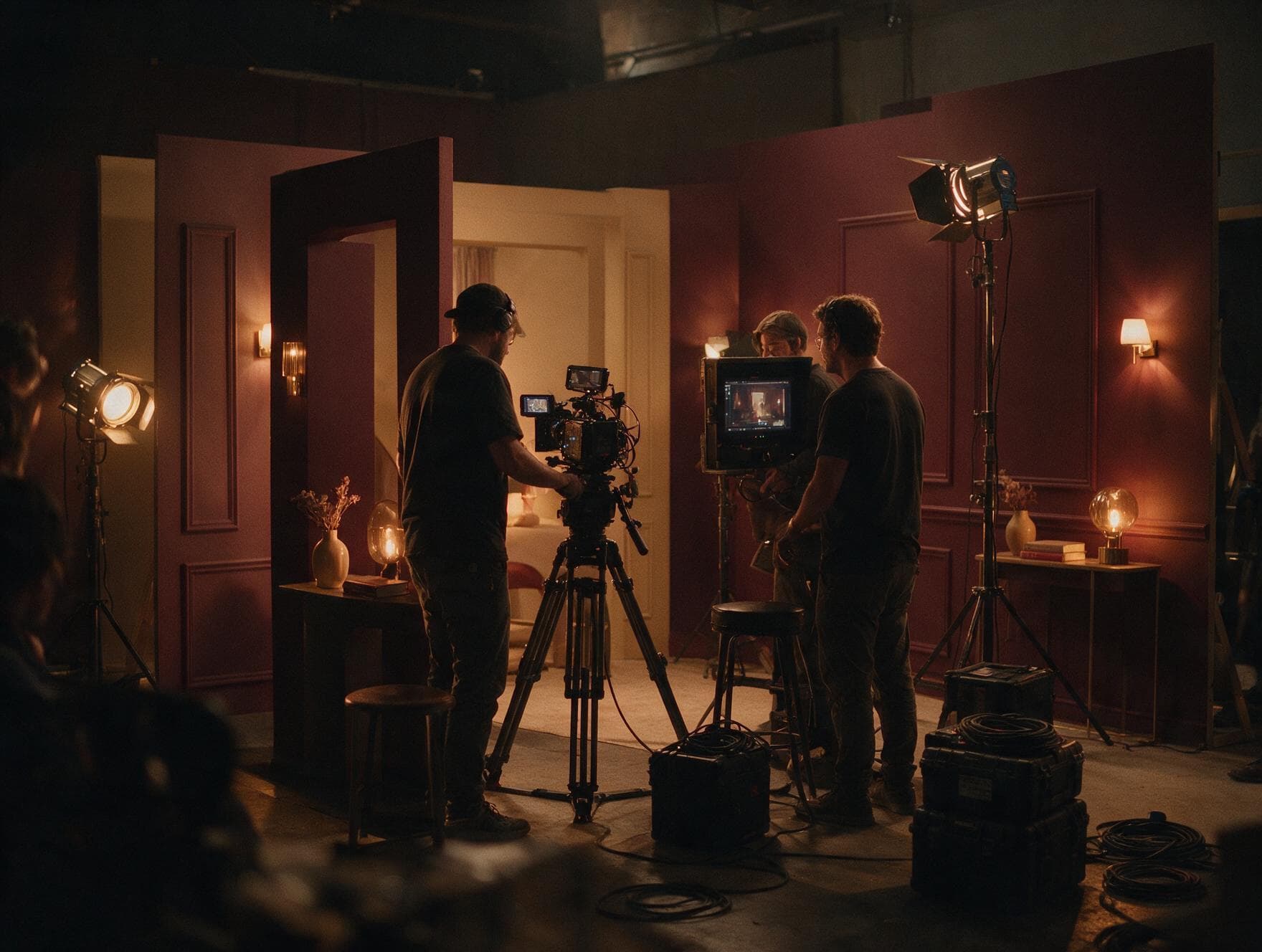 L’équipe en tournage
